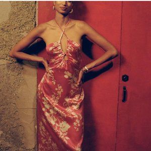 Reformation Antoni Silk Dress